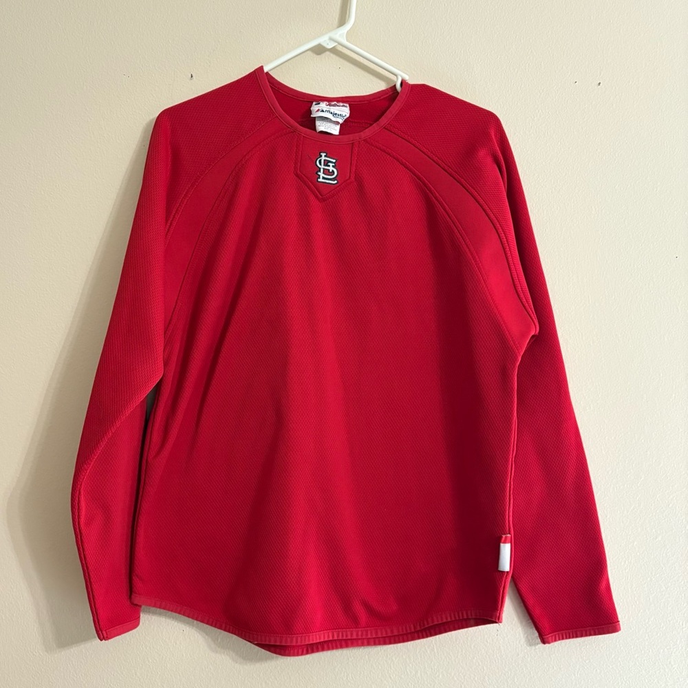 Majestic Athletic MLB youth XL Red St. Louis Cardinals Therma Base